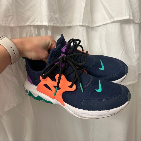 Nike React Presto Midnight Navy Purple BQ4002-402 Youth Sz 7Y Women’s Sz 9 - Picture 7 of 7